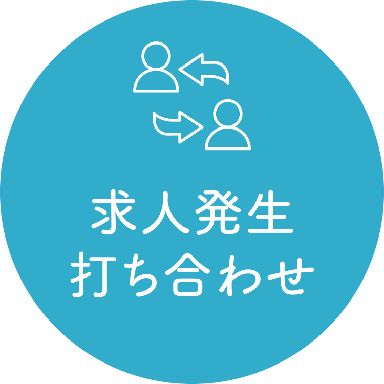 求人発生 打ち合わせ